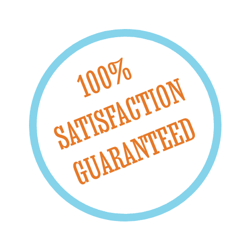 100% Satisfaction Guaranteed logo for HVAC maintenance plans.